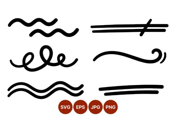 Download Decorative Black Line Swirls Vector - Black Collection