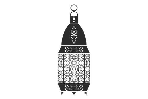 Download Lantern with Black Arabesque Ornament. I - Black Collection