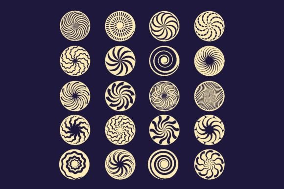 Download Hypnotic Spiral. Black Radial Motion - Black Collection