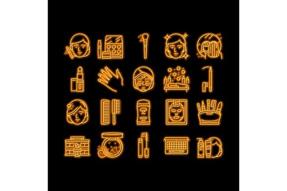 Download Makeup Cosmetology Procedure Neon Glow - Cosmetology Collection