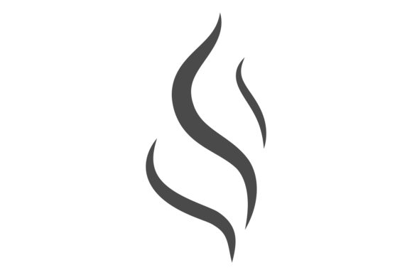 Download Hot Steam Icon. Air Motion Black Lines - Black Collection