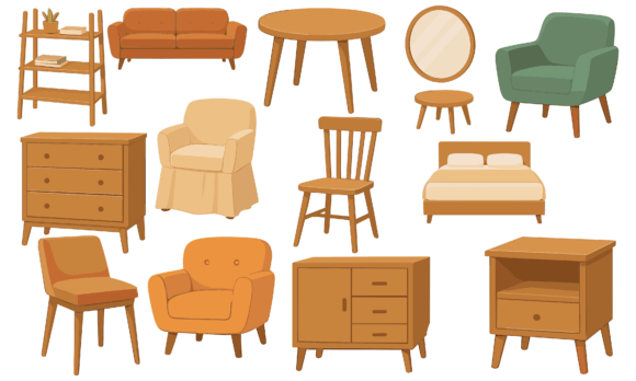 Download Mid Century Modern Furniture Set - Modern Collection